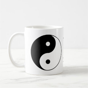 Mug Nom de blanc de noir de symbole de Yin Yang