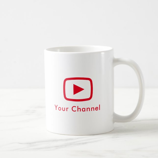 Mug Nom de chaîne Youtube personnalisé (Droite)
