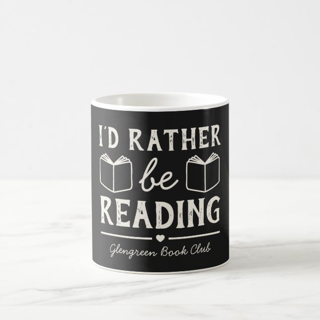 Mug Nom de club de lecture Citation drôle de livre Cad (Centre)