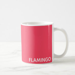 Mug Nom de couleur rose Flamant rose