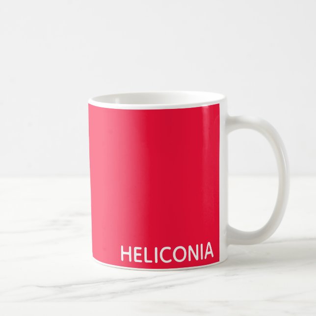 Mug nom de couleur rouge d'Heliconia (Droite)