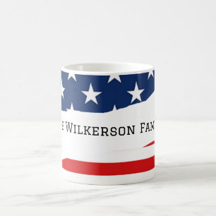 Mug Nom de famille du drapeau américain