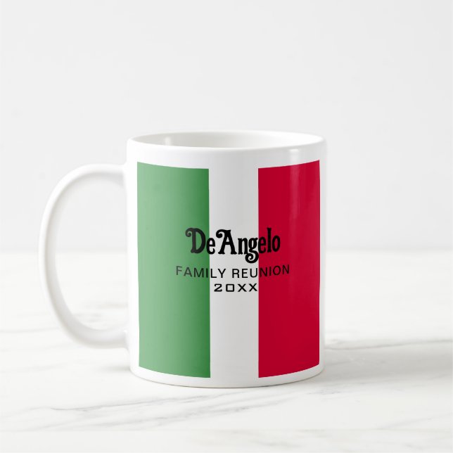 Mug Nom de famille italien personnalisé Réunion (Gauche)