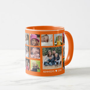 Mug Nom de famille personnalisé 22 Collage photo Oran