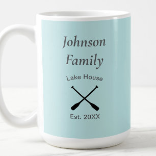 Mug Nom de famille personnalisé de la maison du lac an