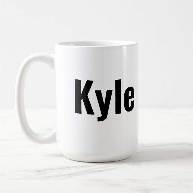 Mug Nom de Kyle Mens, (Gauche)
