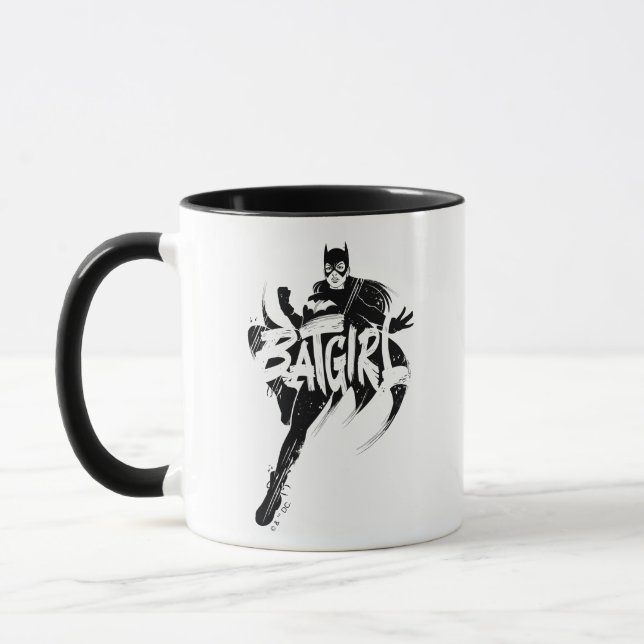 Mug Nom de la brosse à encre Batgirl (Gauche)
