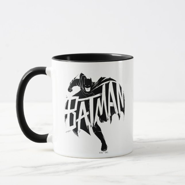 Mug Nom de la brosse à encre Batman (Gauche)
