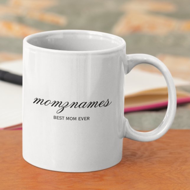 Mug Nom de la calligraphie personnalisée de la meilleu (Créateur téléchargé)