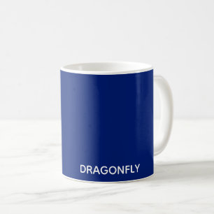 Mug Nom de la couleur bleue de la libellule