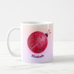 Mug Nom de la fille mignonne Ladybug