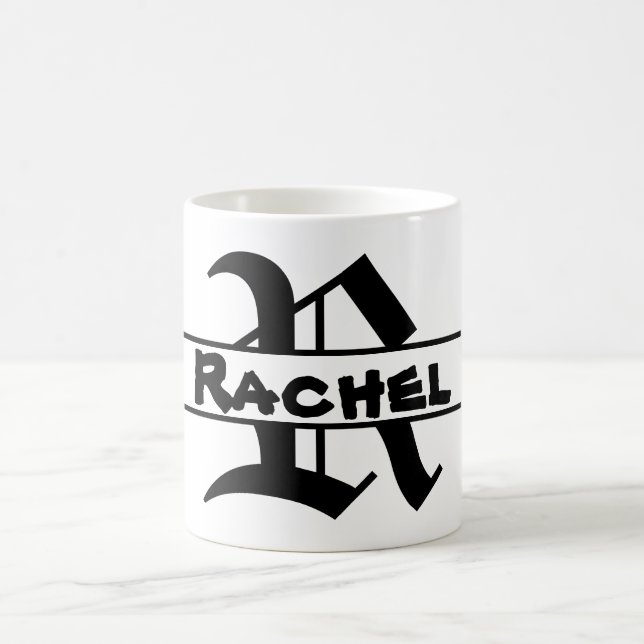 Mug Nom de la Personnaliser Lettre ornement (Centre)