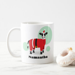 Mug Nom de la vache père Noël Noël
