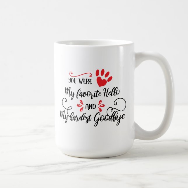 Mug Nom de l'animal et citation (Droite)