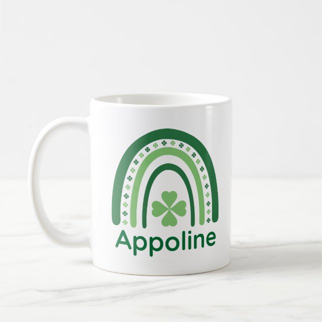 Mug Nom de l'appoline Boho arc-en-ciel (Gauche)