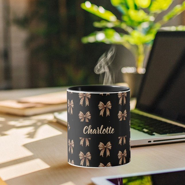 Mug Nom de l'arc léopard noir (Créateur téléchargé)