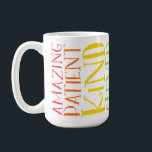 Mug NOM DE L'ENSEIGNANT coloré arc-en-ciel empilement<br><div class="desc">par kat massard >>> https://linktr.ee/simplysweetpaperie << LE cadeau parfait,  pratique (et flatteur) pour l'enseignant ou l'éducateur de votre enfant - personnalisé avec son nom - l'envie totale de la salle du personnel</div>