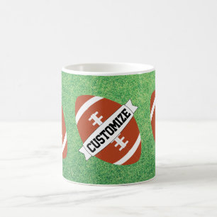 Mug Nom de l'équipe personnalisée Ventilateur de footb