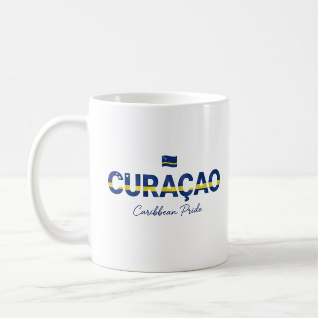 Mug Nom de l'île de Curaçao | Fierté quotidienne (Gauche)