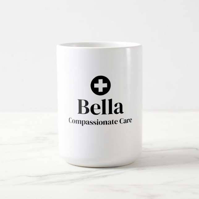 Mug Nom de l'infirmière personnalisée (Centre)