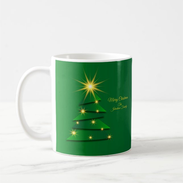 Mug Nom de modification de l'arbre vert du jeu de corr (Gauche)