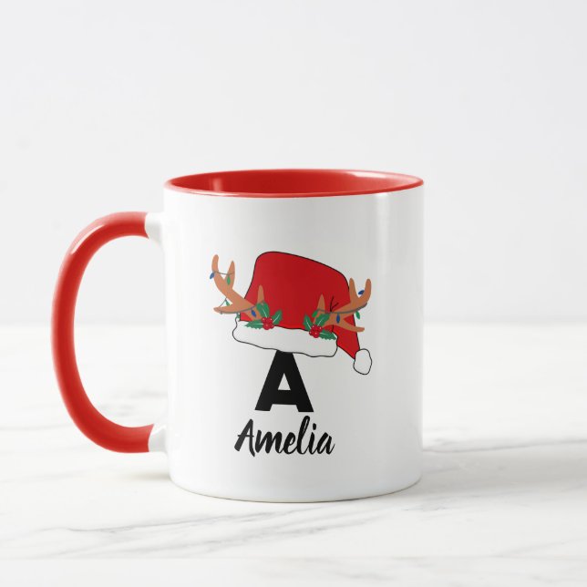 Mug Nom de Noël Personnalisé (Gauche)