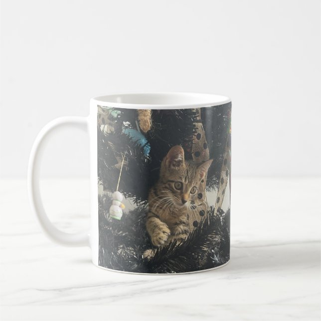 Mug Nom de photo de chaton mignon  (Gauche)