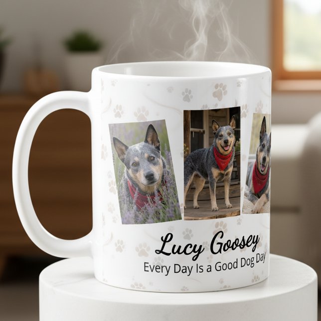 Mug Nom de photo de chien Citation mignonne (Créateur téléchargé)