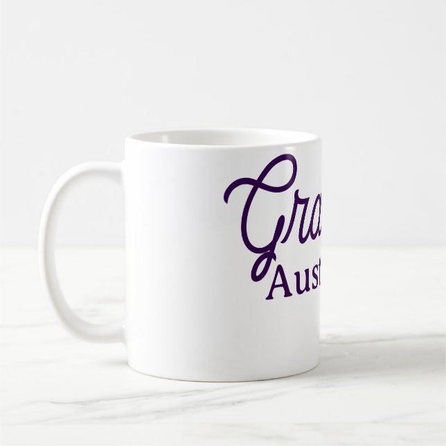 Mug nom de remise des diplômes violet simple minimal s (Gauche)