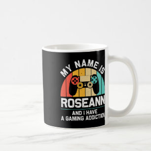 Mug Nom de Roseann Cadeau Personnalisé Drôle Gaming Ge