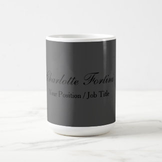 Mug Nom de script minimaliste d'écriture manuscrite cl