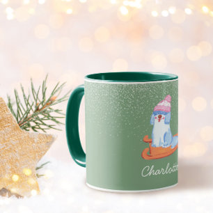 Mug Nom de Vieux Chien de Berger Anglais Festif Pistac