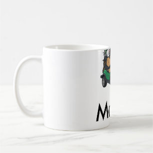 Mug Nom de voiture de golf verte cadeaux de sport pour