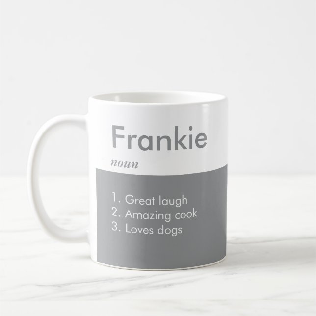 Mug Nom Définition Café Musique (Gauche)