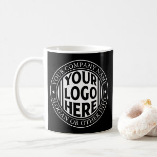 Mug Nom d'entreprise minimal et logo de marque personn