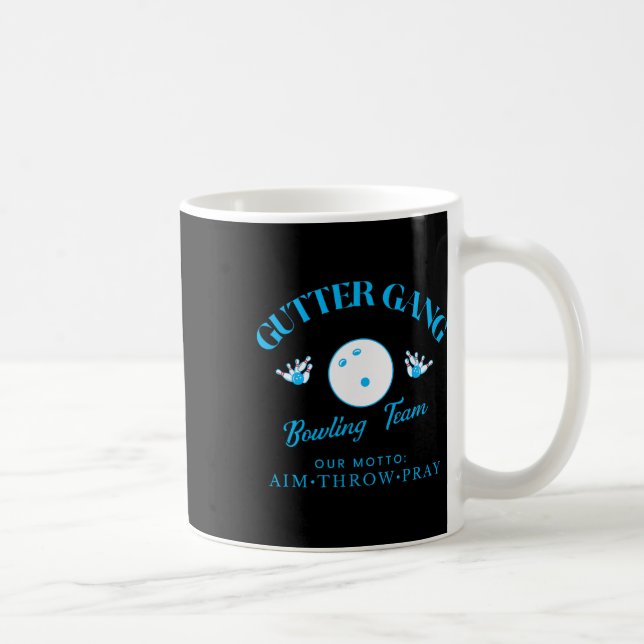 Mug Nom d'équipe de bowling drôle de Gutter Gang  (Droite)