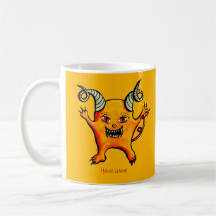 Mug Nom des enfants de monstre de dessin animé démon à