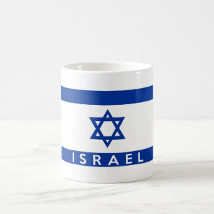 Mug nom des textes de pays de drapeau de l'Israël