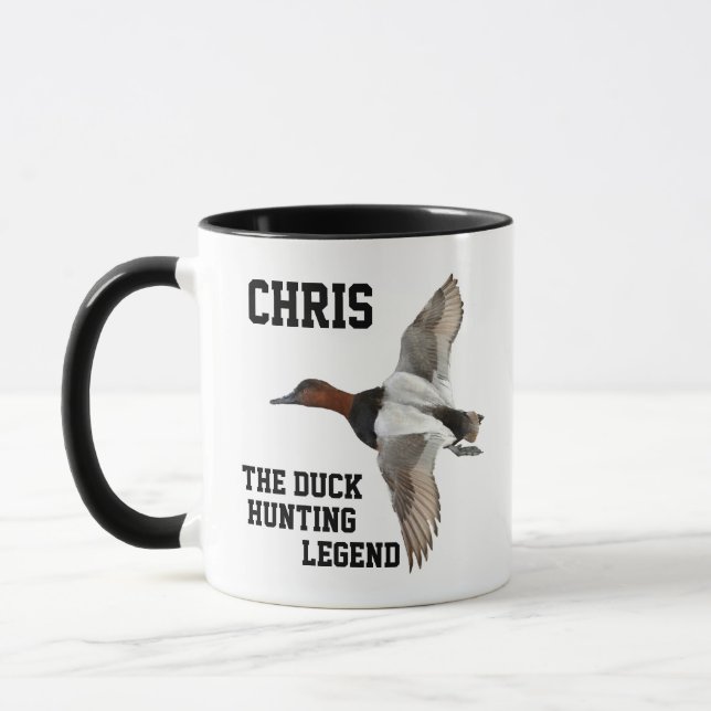 Mug Nom drôle Duck Hunter Légende Canvasback Sports (Gauche)