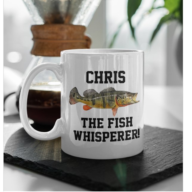 Mug Nom drôle Peacock Basse Poisson Whisperer Pêche (Fish whisperer great gift fishing coffee mug for peacock bass anglers)