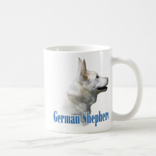 Mug Nom du berger allemand blanc