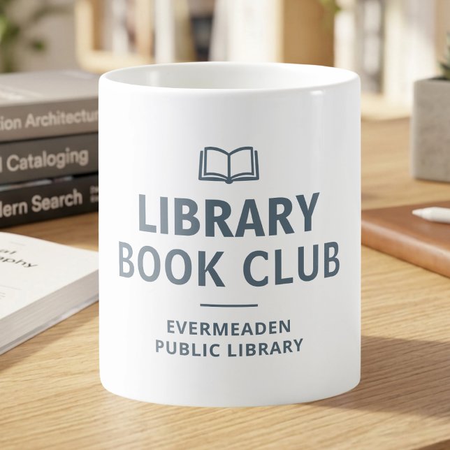 Mug Nom du club de lecture Bibliothèque personnalisé (Créateur téléchargé)