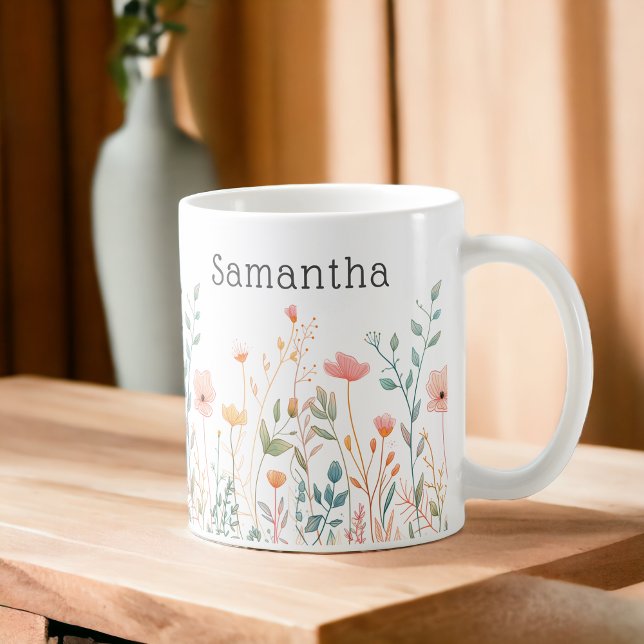 Mug Nom du fleur sauvage (Créateur téléchargé)