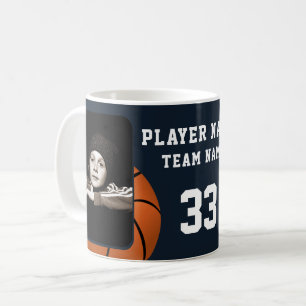 Mug Nom du joueur de basket-ball Numéro Équipe 2 Photo