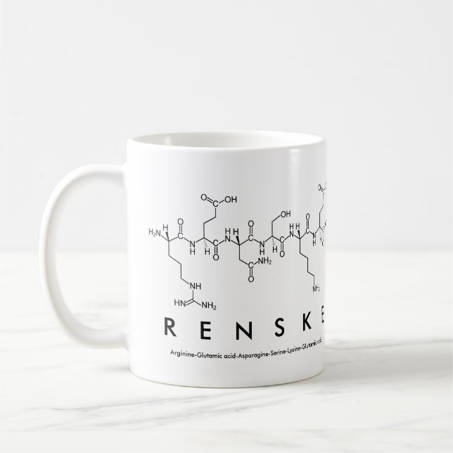 Mug nom du peptide Renske (Gauche)