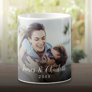 Mug Nom du script de la photo de votre couple préféré
