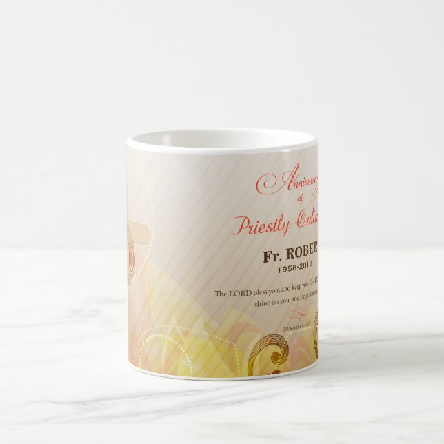 Mug Nom et année personnalisés, 60e Ordination sacerdo (Centre)