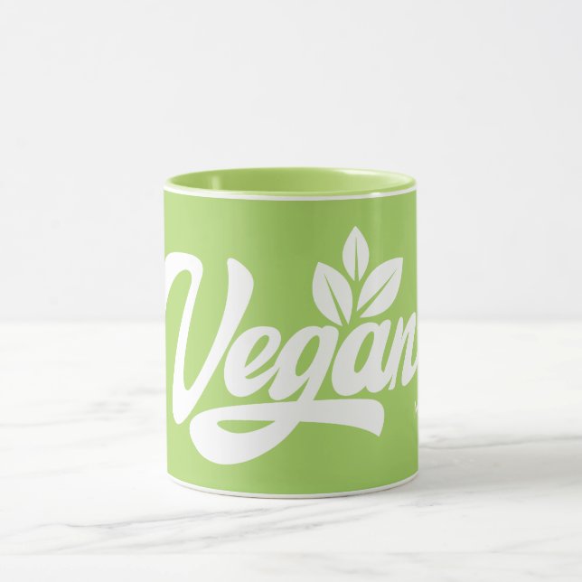 Mug Nom et couleur personnalisés Vegan (Centre)
