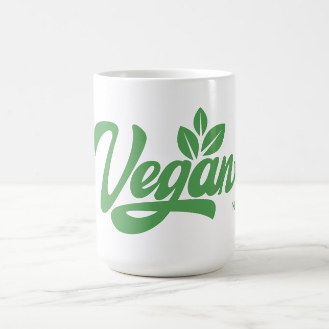 Mug Nom et couleur personnalisés Vegan (Centre)