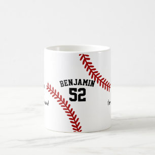 Mug Nom et nombre de joueur de baseball